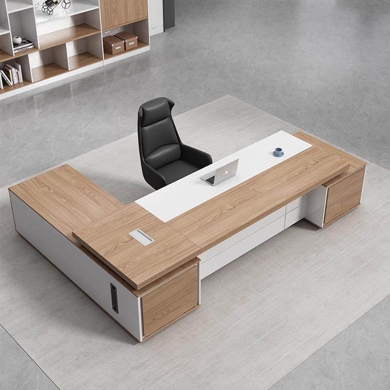 简现代总老板桌椅组合经理裁桌大约班台双侧脑柜加厚办公0023桌电,商业/办公家具,大班台/主管桌,淘宝优惠券,粉丝福利购,淘宝优惠卷