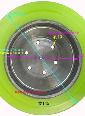 41.5吨T电CM动堆高叉车驱动轮后轮子330330*145**145*19方向轮传