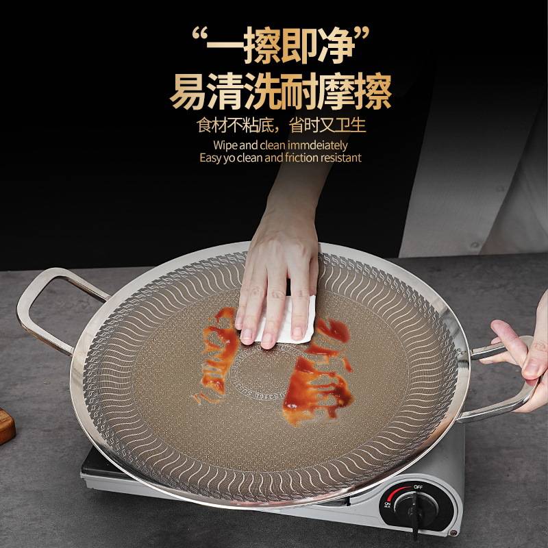 德国316不锈钢不粘烤肉盘户外烧烤盘多功能韩式铁板烧电磁炉家用