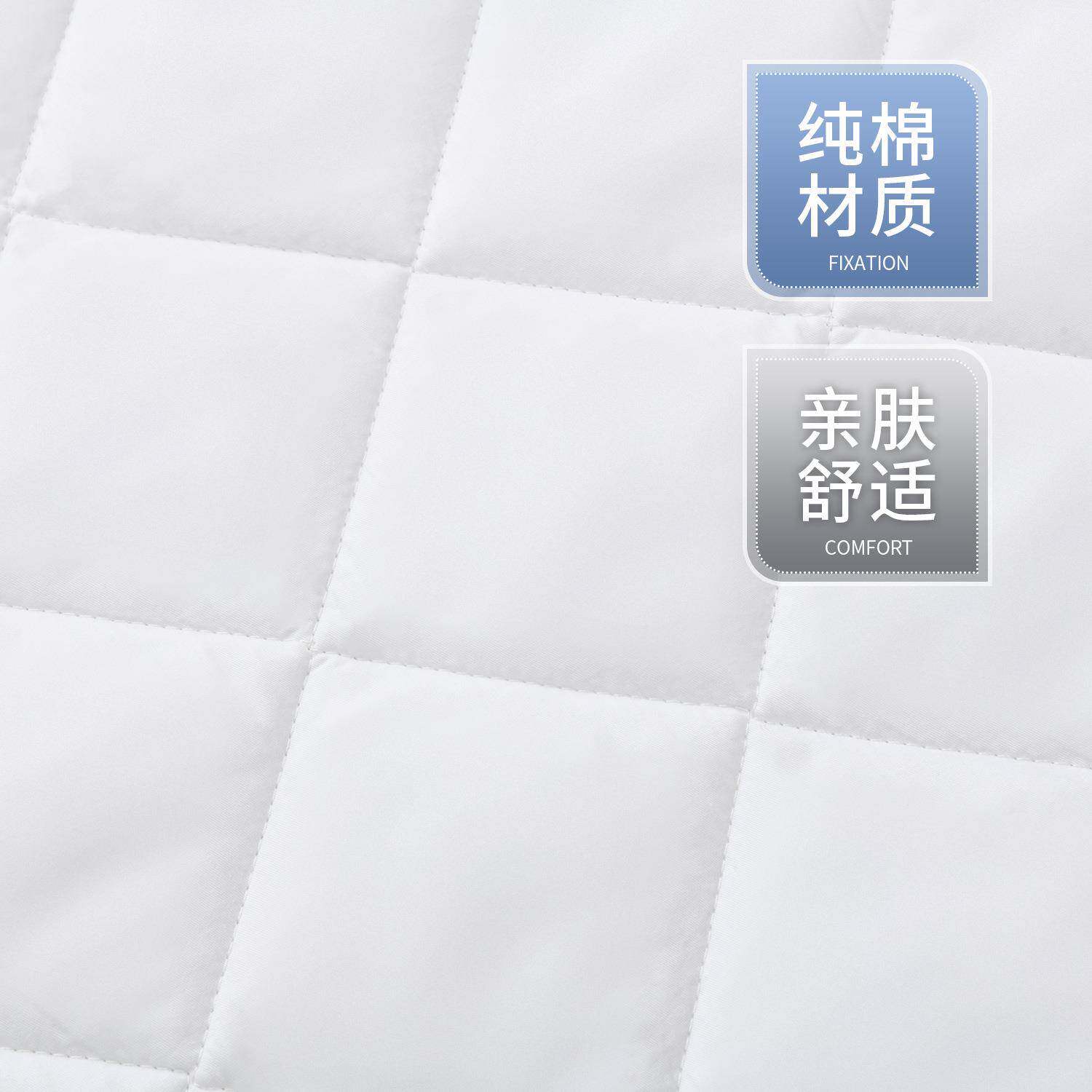 现日式全棉夹棉货垫防床滑保套护透气绗缝席梦思364垫子