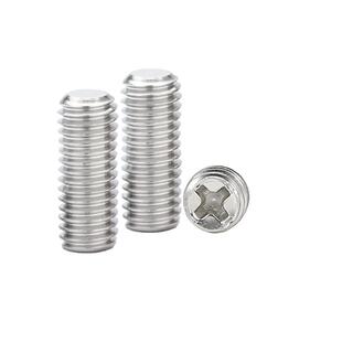 M2.5十平十字槽无头定螺丝十字KAC紧平尾米螺字丝束机尾机米螺丝