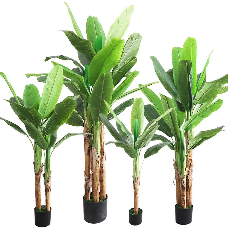 新款大型仿真大叶芭蕉树装饰仿生绿植室内造景观高端植物假树摆件