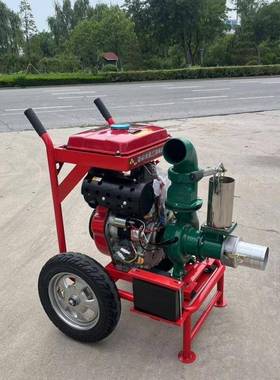 抗保苗大吸程高扬程3旱寸口径柴油抽心水泵EQH单级水离式吸泵