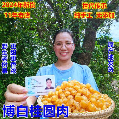 广西博白桂圆肉 野生老树桂圆肉无核灯笼龙眼肉干货400g包邮