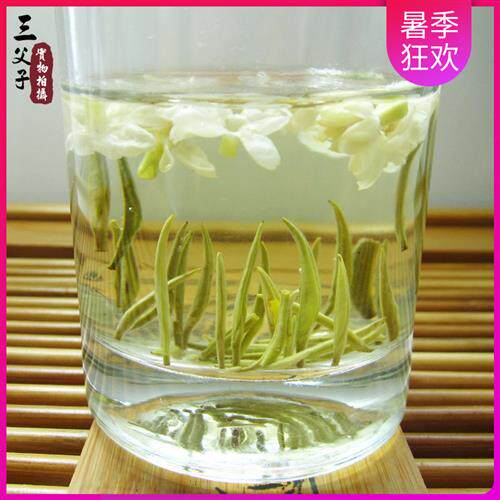2025年新茶四川峨眉山茶三父子金针兰雪特级浓香茉莉花茶叶100g