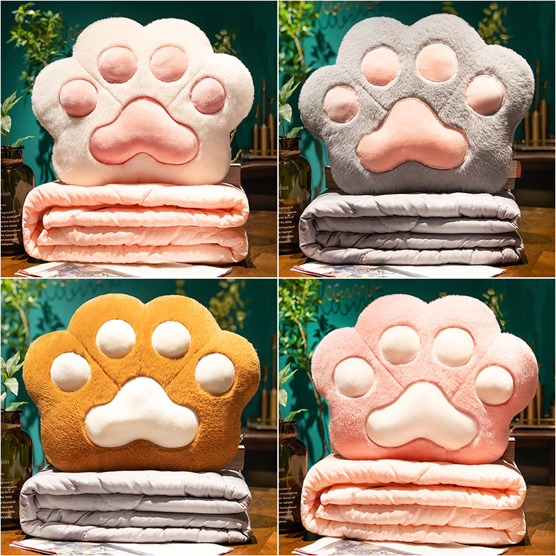 抱枕被子两用加厚冬季办公室午睡枕头午休K汽车靠枕空调毯子二合