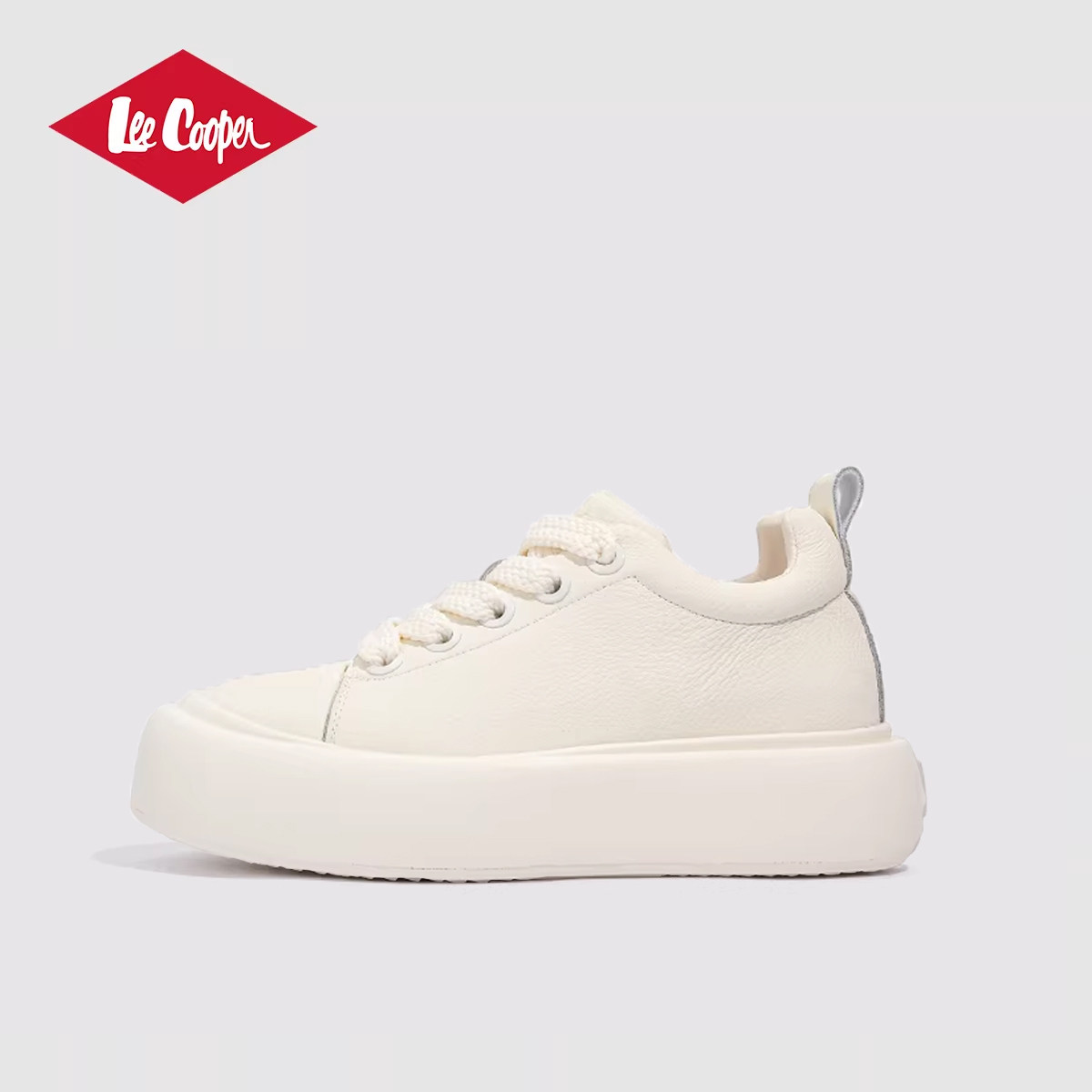 Lee Cooper厚底内增高7CM板鞋男春秋新款运动休闲百搭小