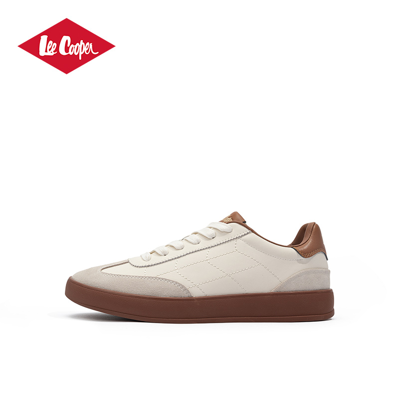 Lee Cooper德训鞋男2025新款秋季百搭休闲运动板鞋厚底增高小白鞋