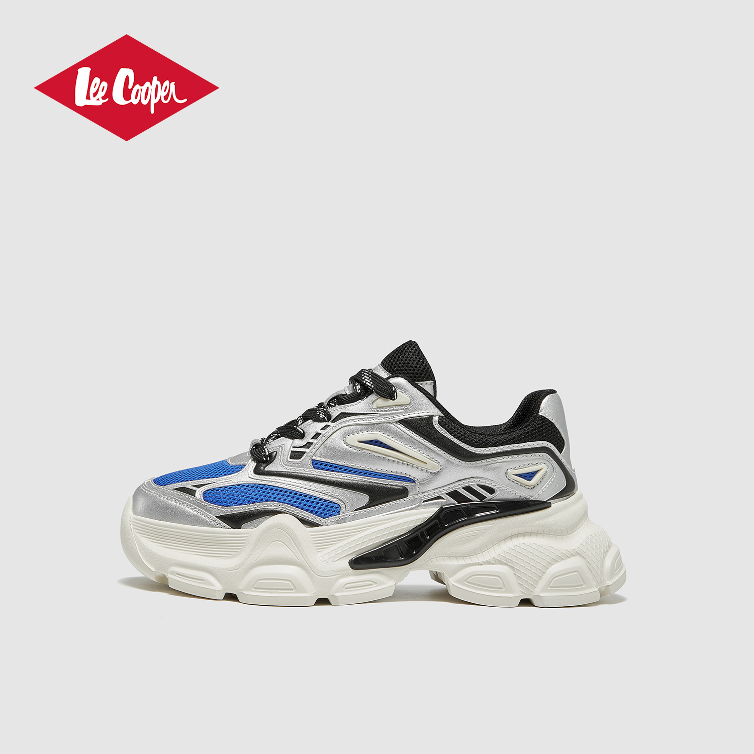 Lee Cooper厚底增高老爹鞋男秋冬新款运动休闲户外跑步鞋轻便防滑