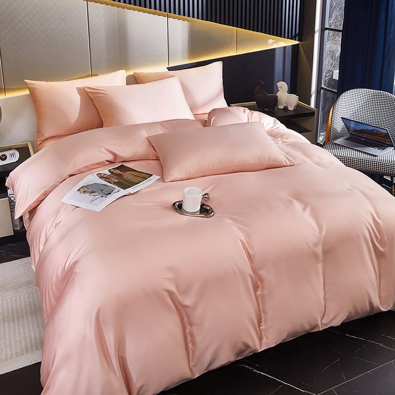 出口200支莱赛尔天丝四件套夏季冰丝床单凉感被套罩床上用品4