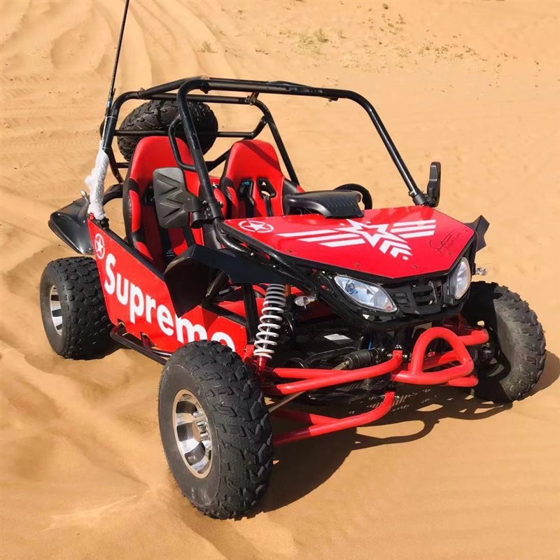 全地形四轮越野车四驱沙滩卡丁摩托车儿童成人烧油电动单双座场地