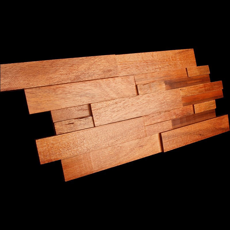 实木马赛克电视木背景墙装饰材料中式花格古老船木马赛克背景墙