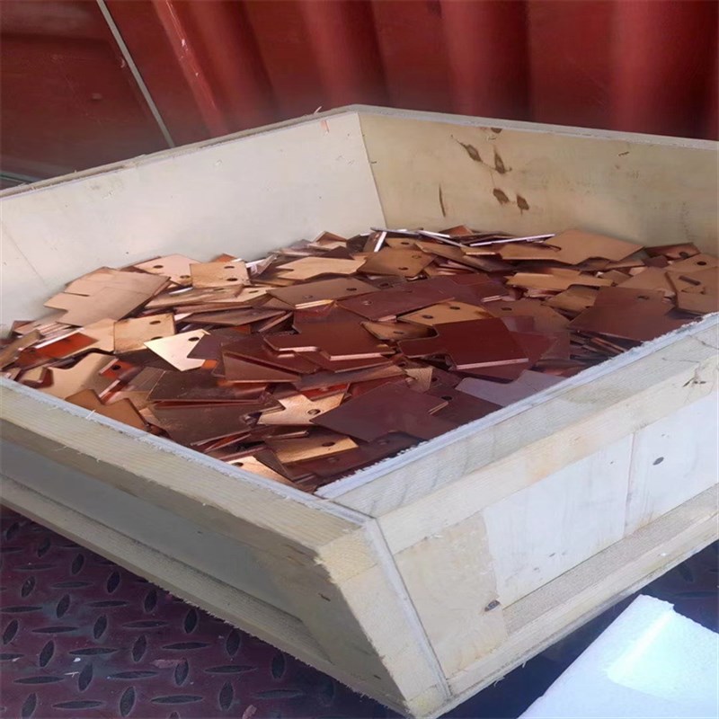 T2紫铜板折弯激光切割异形件紫铜排可按图纸加工打孔紫铜雕塑