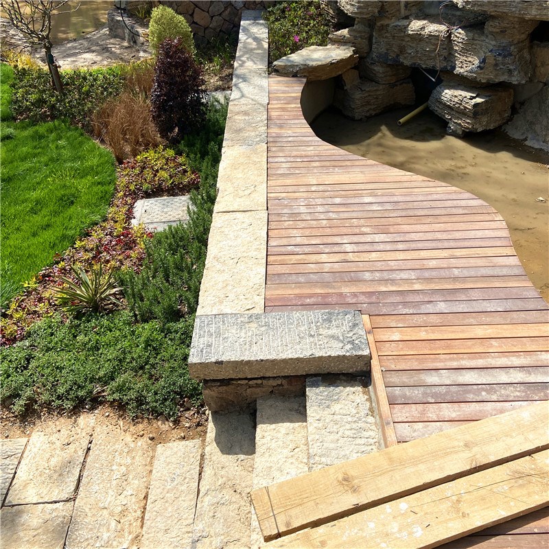 仿古做旧铺路石 旧石条公园庭院青石板 民间老石条踏步石老石板