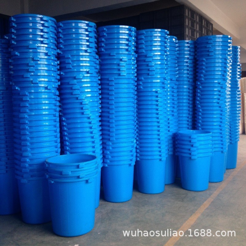 塑料圆桶带盖圆桶手提多功能通用白色包装桶加厚物豪100升