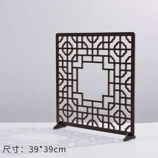 复古中国风拍摄光影道具板新中式窗格创意扇形官文假窗户古风美食