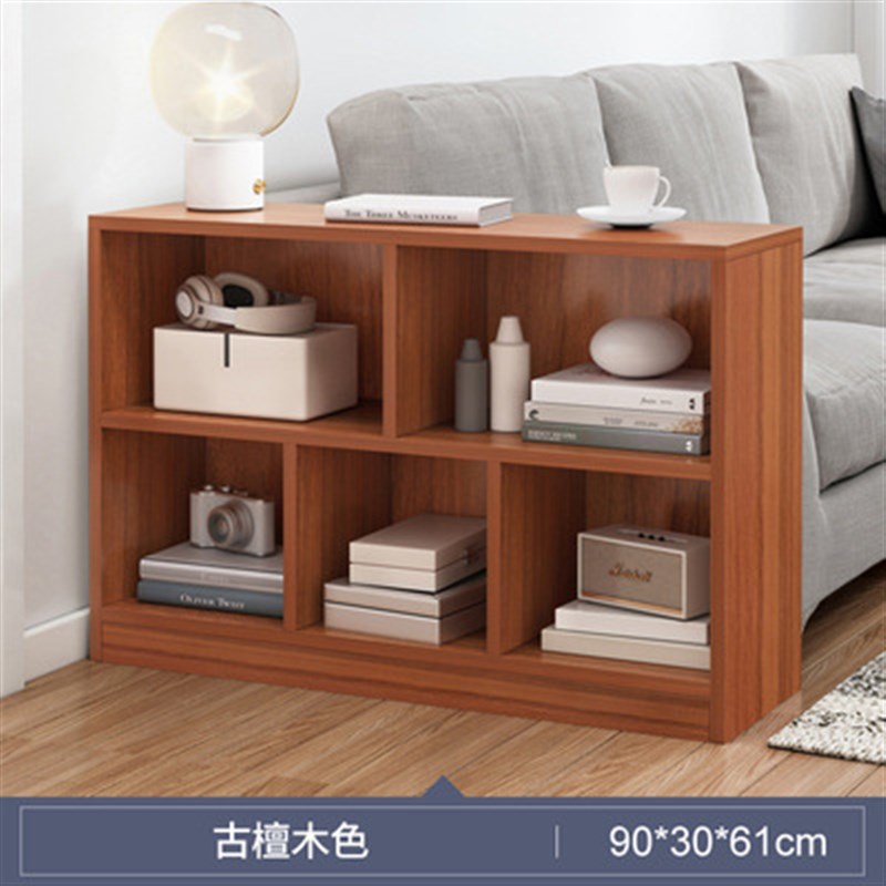 单元格书架学生床头置物架卧室落地书柜客厅矮柜靠墙简易收纳绘本