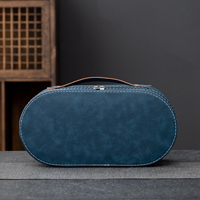 旅行茶具套装便携式陶瓷堆花快客杯商务礼品公司开业活动可印logo