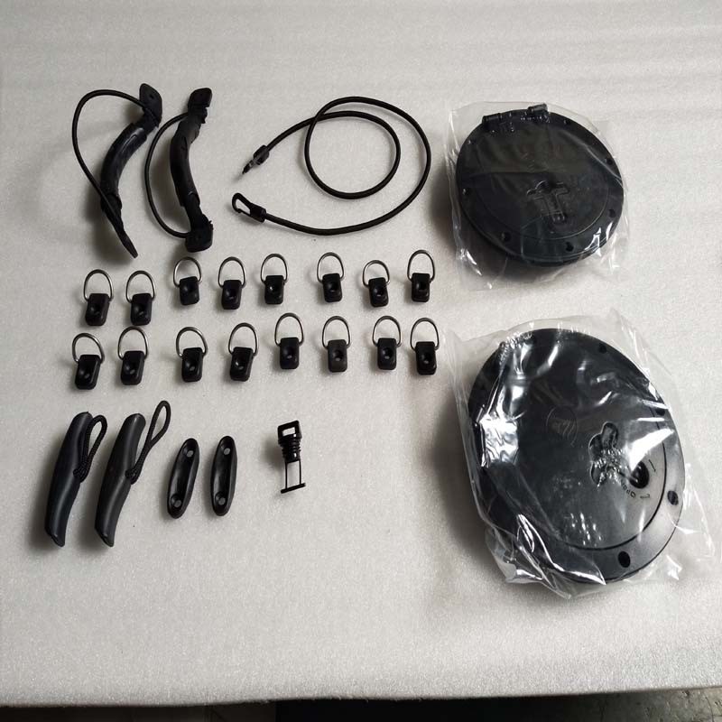 供应户外用品独木舟船桨皮划艇配件3人平台舟整装 舱盖弹力绳套餐