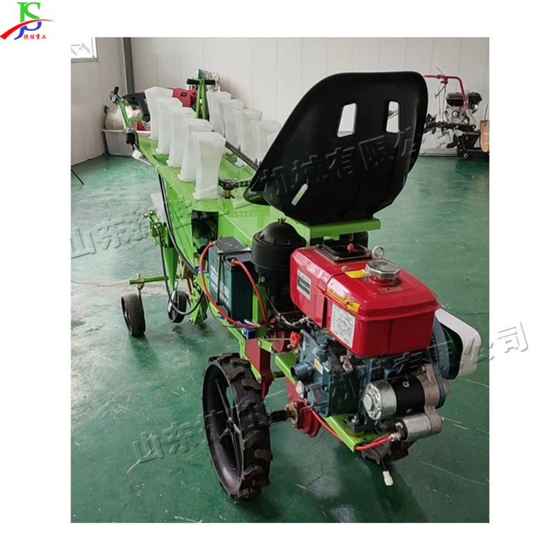 两行蔬菜农作物移栽机 茄苗辣椒西红柿播种机 座驾式秧苗种植机