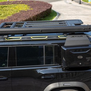 车顶平台捷途旅行者山海T2T1行李架爬梯书包车顶帐篷顶箱改装