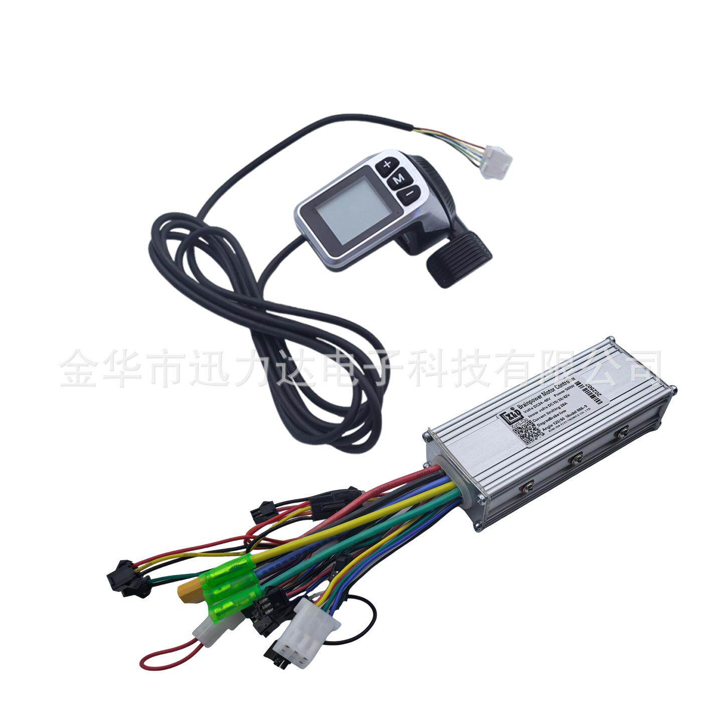 电动滑板车LCD液晶仪表指拨调速小体积500W无刷电机控制器-124DX