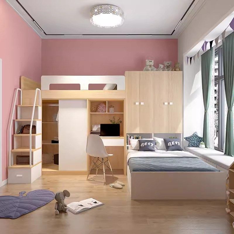 歌雷家具多功能组合床青少年四件套子母床带书桌衣柜床儿童高低床,住宅家具,高低/子母床,淘宝优惠券,粉丝福利购,淘宝优惠卷