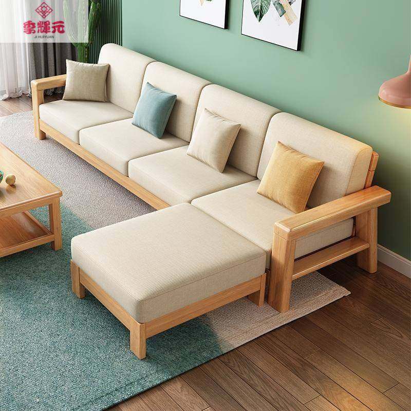 FGD全实木沙组合客厅现代简约沙发两用床小户艺型发布轻奢复古新