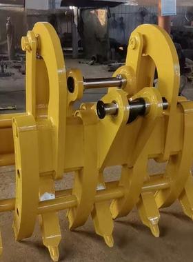 多抓功TQI能草机抓草捆草夹棉垛花抓斗建筑工程机机械属具挖抓木