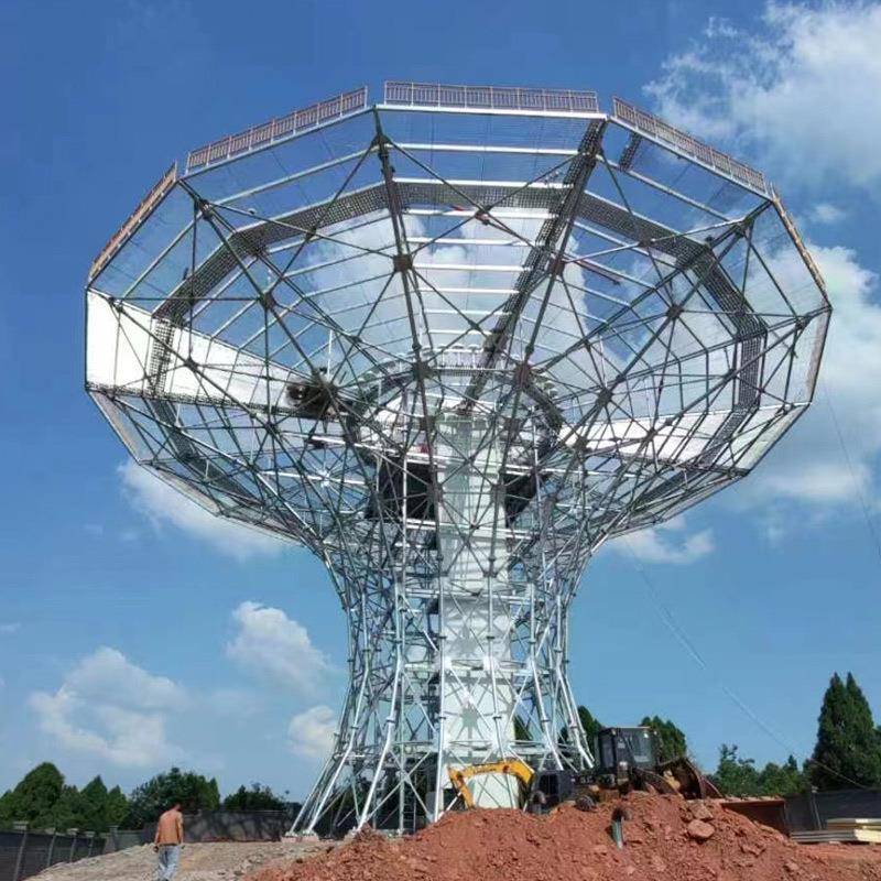 反工射JB-6000网铁塔厂山区林区轻钢程工建设办公楼网架楼顶艺塔