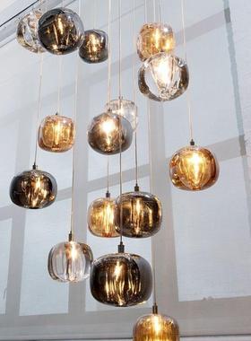 后现代简餐厅吧台灯具创意个性计师板房床头款楼77320设样梯约玻