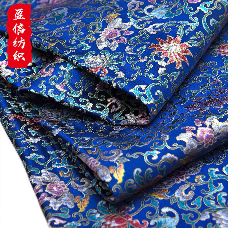 厂家直供宋锦织锦缎面料包装装帧人丝面料手包锦盒绸缎布