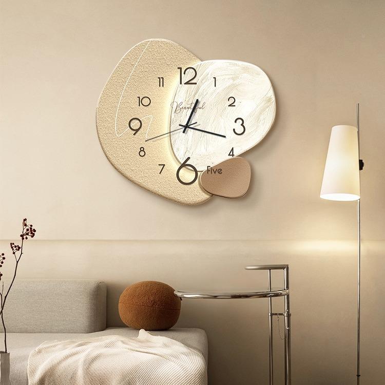 钟表挂钟墙客厅轻高档简约现代GWR奢挂时钟挂2025新款网红表餐厅