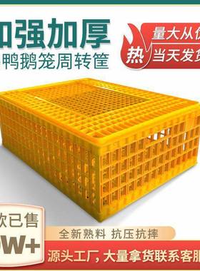 鸡笼周转箱家用号加厚防摔养HUW大运输殖料鸡鸭鹅塑兔笼