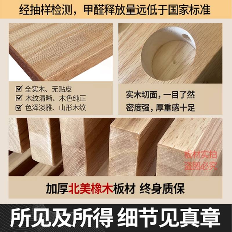 床实木床现代简约1米5榻榻米床出租房用单人床实木大床双人床架