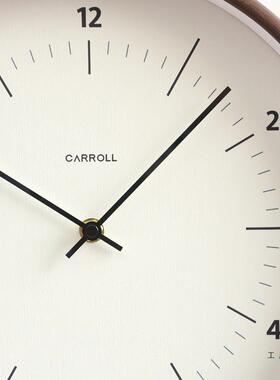 202钟5新款轻F97HTJT6奢感客厅壁挂钟现代简大气挂墙约钟家用极时