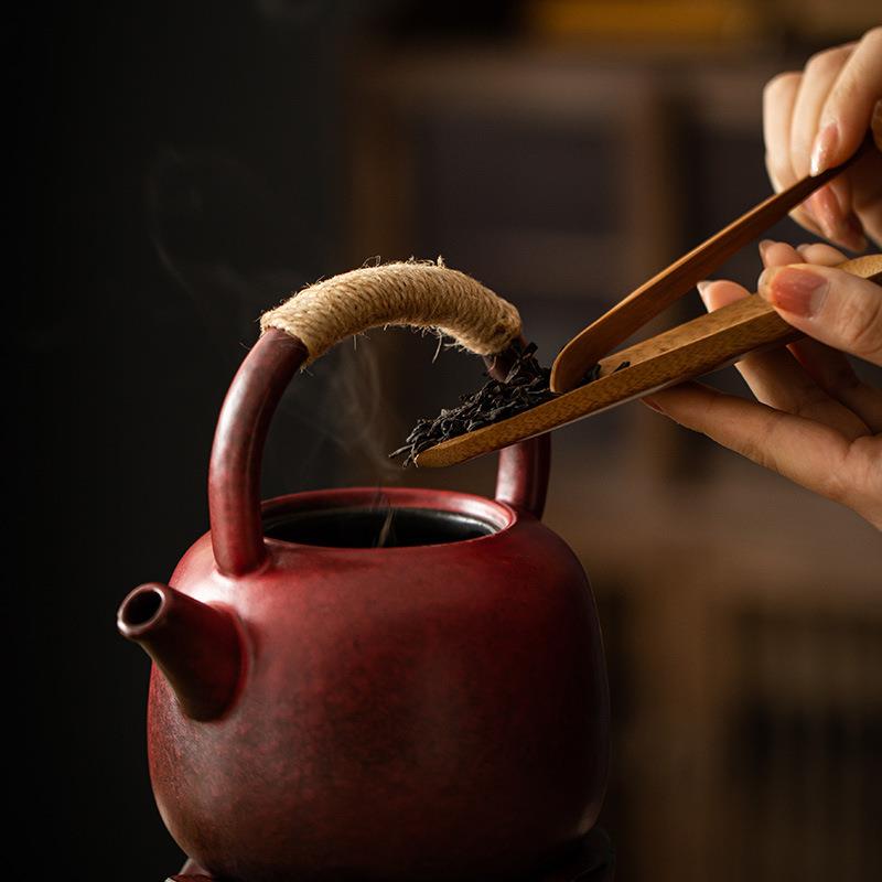 围炉煮茶炭炉烧水煮茶炉手围炉煮茶工泥风炉小炭火炉木橄榄红炭煮