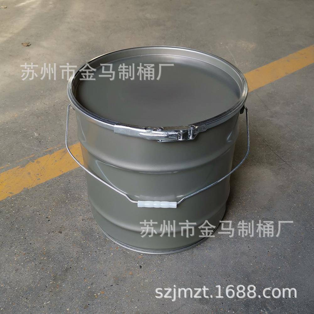 大口铁开皮桶L金属50公斤升粉叠套桶包装升钢桶