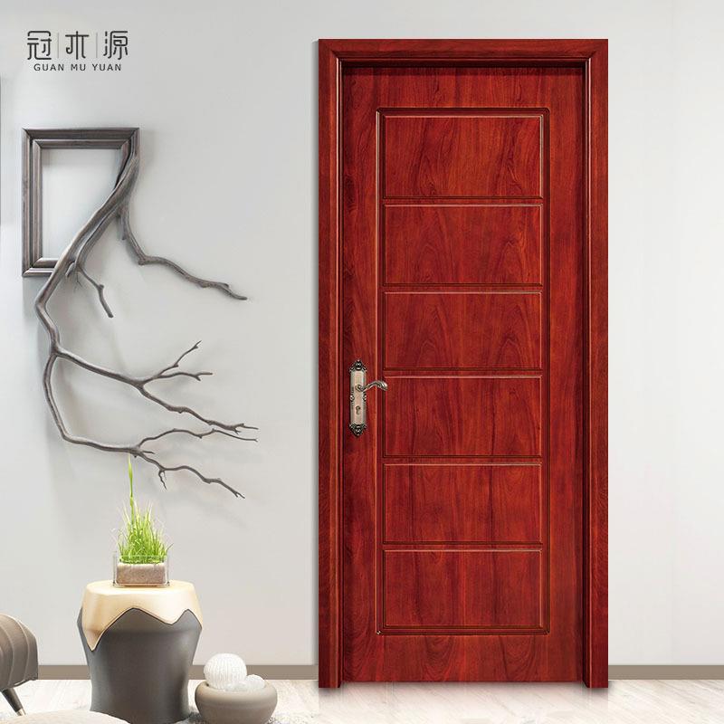 厂家直门供房现代烤内复古实木橡胶木漆室卧室家678用隔音房门