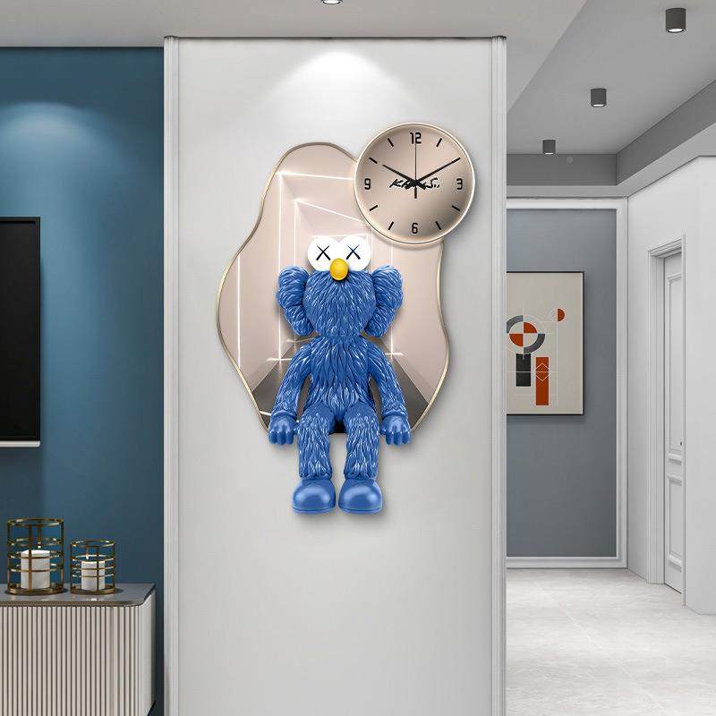 创意钟表奢挂钟客厅现代简约大气表墙202挂5新YW-DENG-款档轻高时