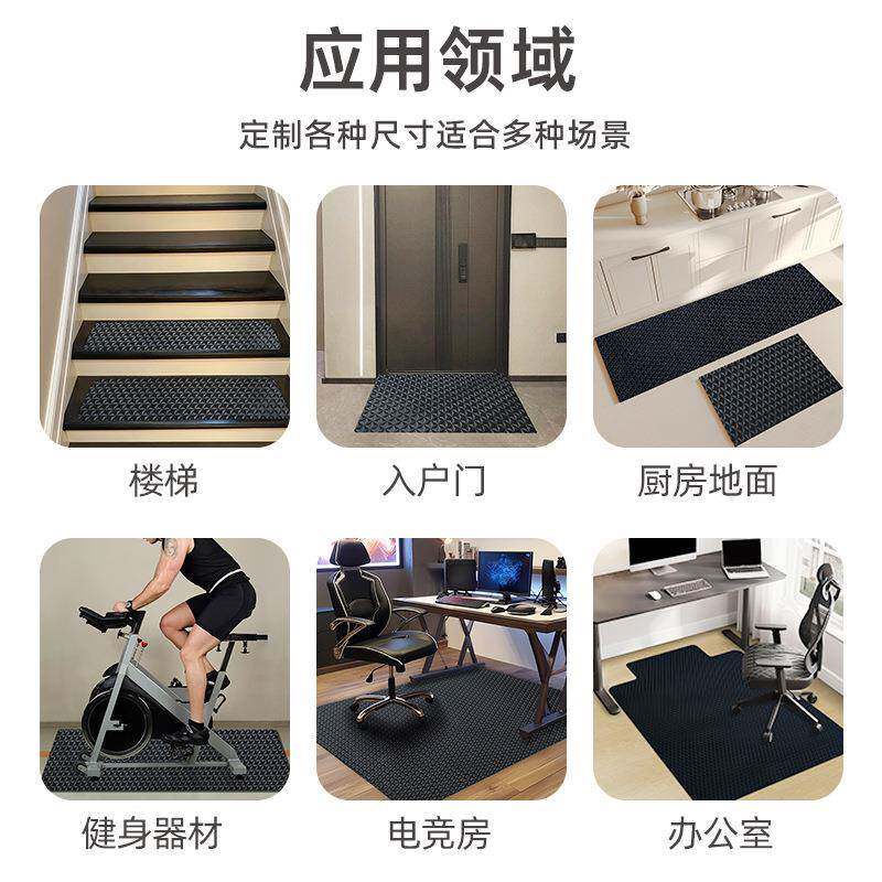 耐透明透明地垫地垫防水保脏地板pvc垫子入护户进门垫防滑静音椅