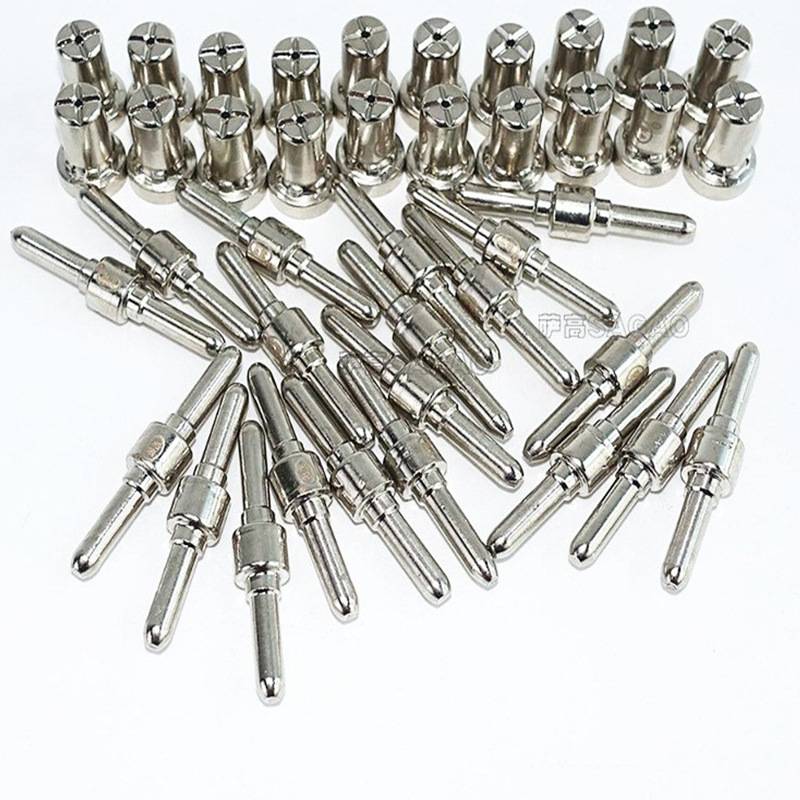 PT31/温州40A/等离子切割配件镀镍LG40电极喷嘴保护罩分流器42PCS