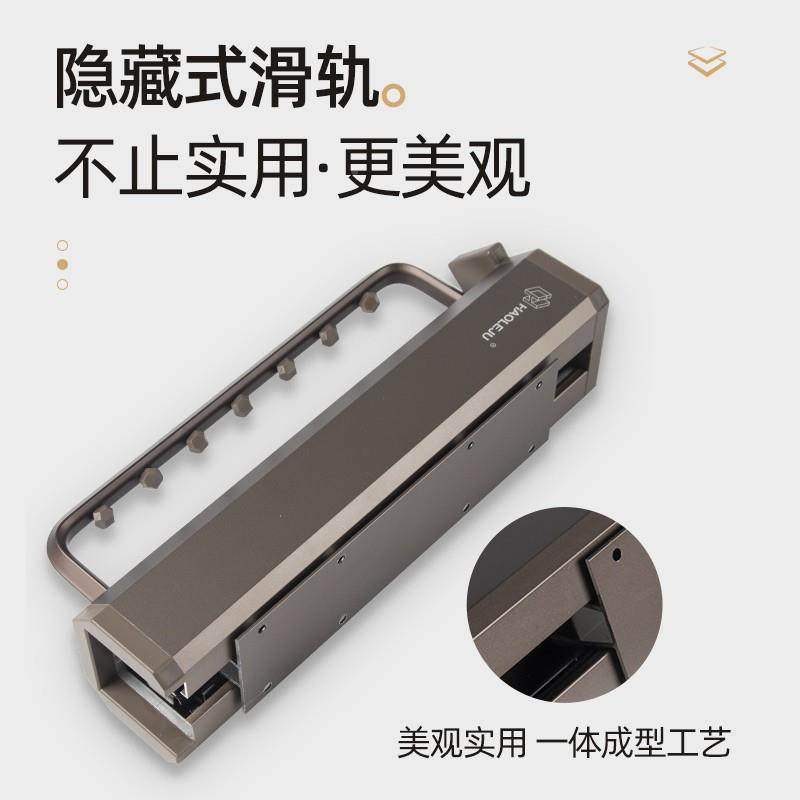 衣柜挂衣杆顶装挂衣向器竖纵浅衣橱横杆衣通抽拉式挂衣杆伸LGC-00