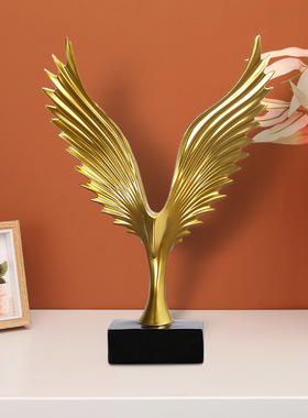 北欧创意简约树脂工艺品摆件大鹏展翅家居K客厅电视柜办公室装饰