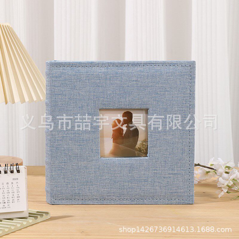 喆宇 布面 圆背纸芯 6寸200张 插页相册 儿童居家 影楼  跨境