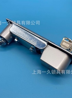 全锌合金MS818 黑色方形锁 电柜箱锁 设备平面锁 电柜门锁