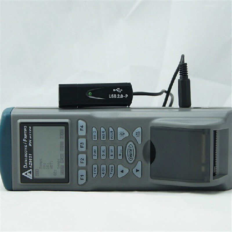温湿度记录器印表机AZ9851型列表式温湿度计仪器