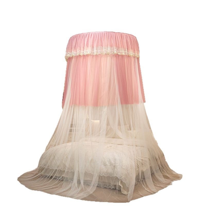 新款奢华宫廷吊顶蚊帐公主风装饰床幔双层纱幔防蚊装饰蚊帐价