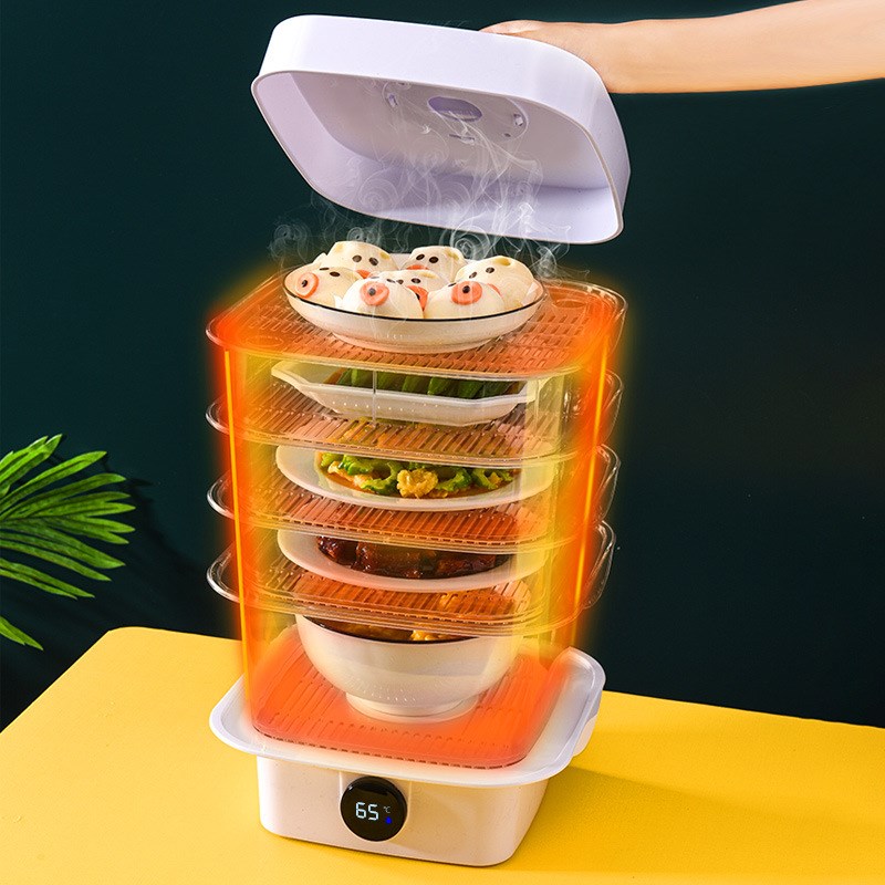 菜罩 保温菜罩家用厨房冬天保温菜罩圆形可叠加透明剩菜防尘罩