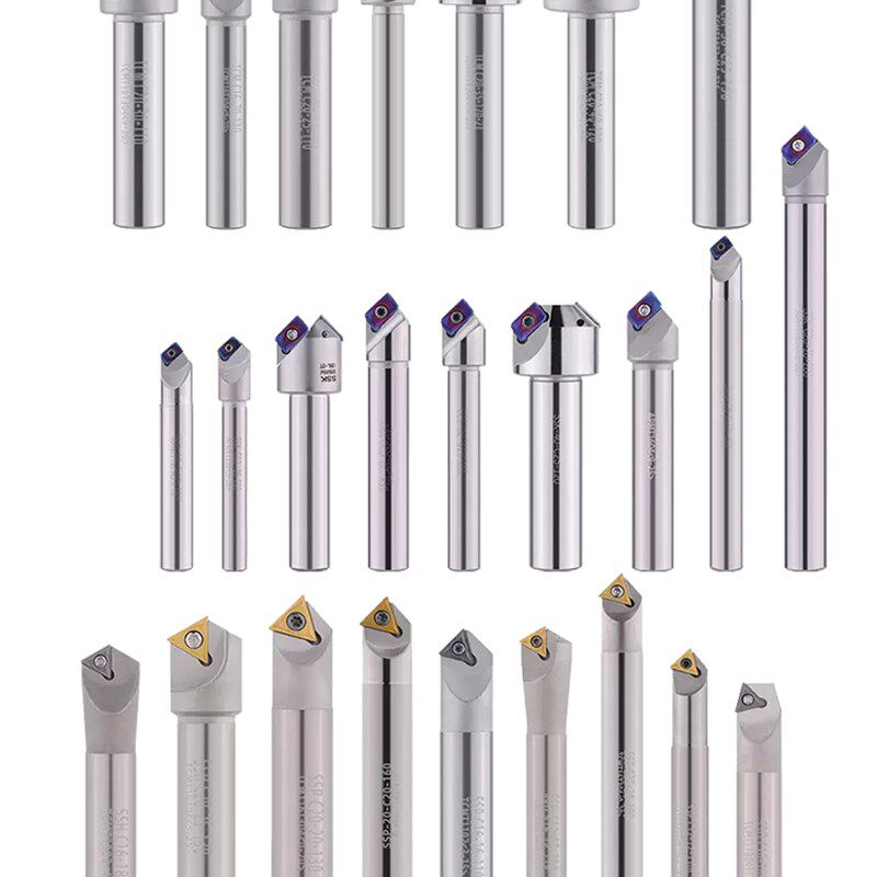 数控倒角刀内孔外圆15度30度45度60度90度加工中心上下去毛刺刀杆